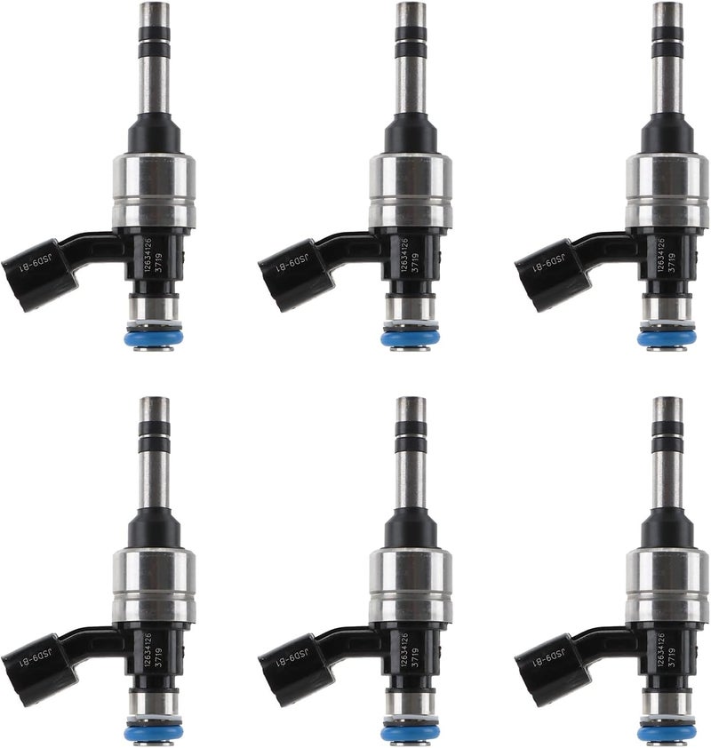 Readair FJ1157 Fuel Injector Fits for Chevy&GMC for Cadillac Buick Enclave Lacrosse ATS CTS XTS Camaro Colorado Equinox Impala Limited Traverse Canyon Terrain 2.4L 3.0L 3.6L V6 replace 12634126, 6PCS - Image 1